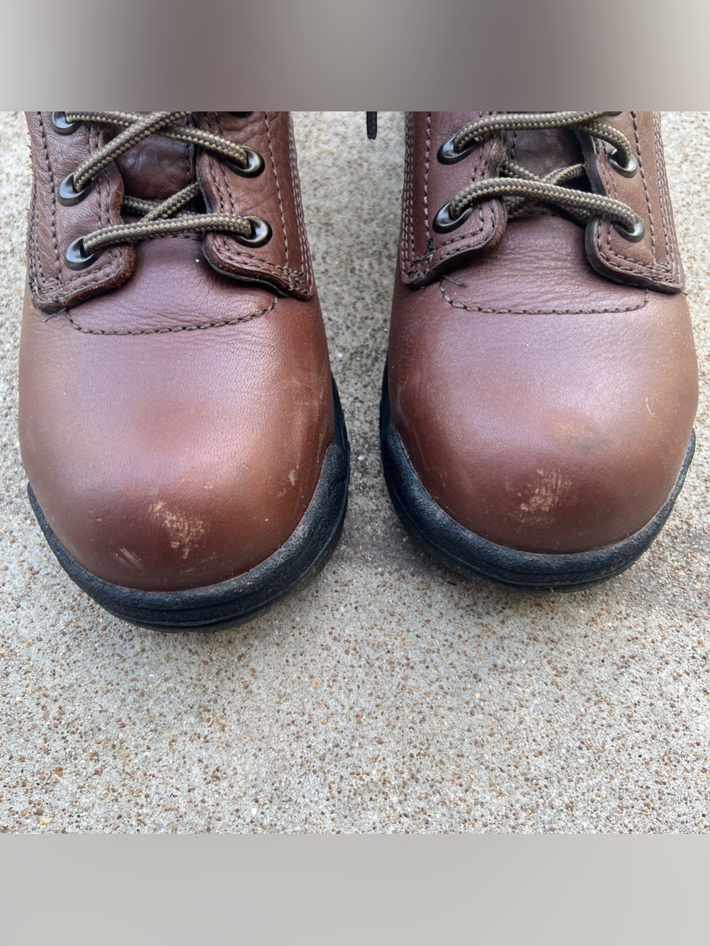 Timberland Titan Pro Women Us 9m Powerfit Brown Leather Steel Toe Boot View 3